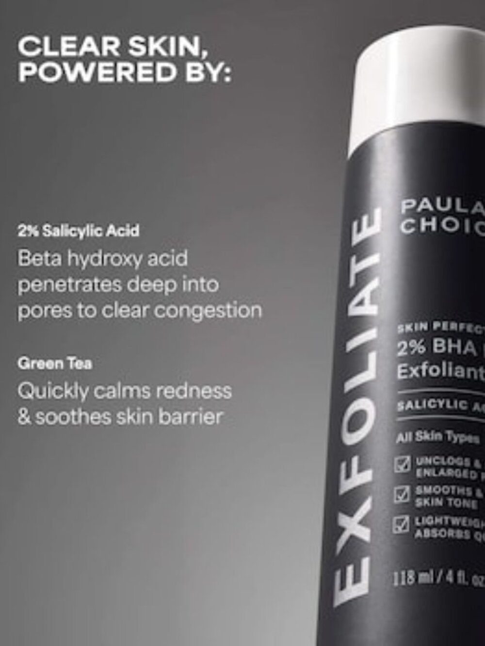 Paula’s Choice Exfoliant Gift Set-2% BHA Liquid Exfoliant&10 Cotton Pads-2pc-NEW - Picture 5 of 12